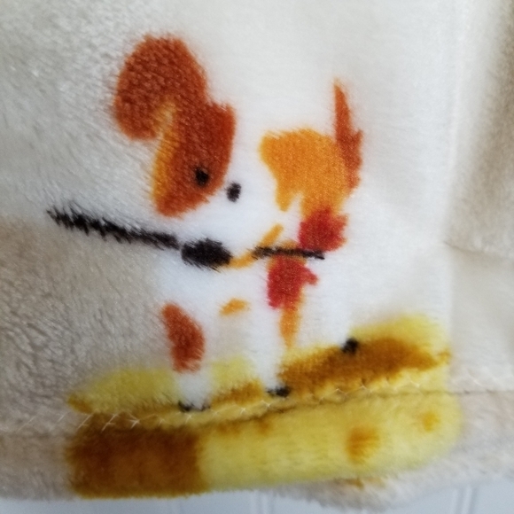Fleece Throw Blanket NWT Plush Dogs Puppies Fall Pumpkin Patch Truck Sunflower - Picture 9 of 14